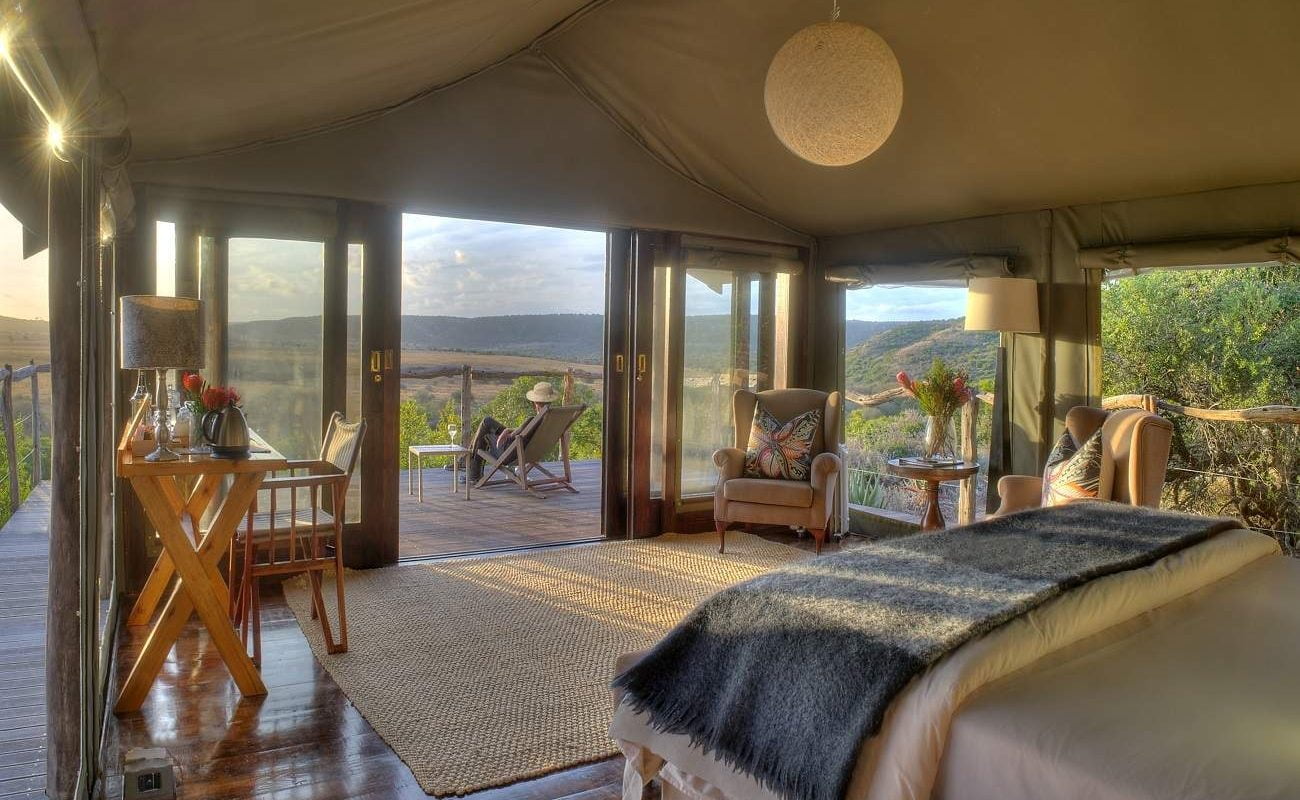 Zelt des Hillsnek Safari Camps