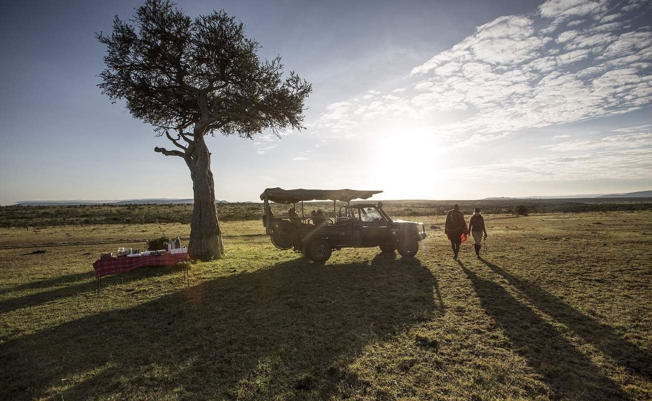 Frühstück im Busch in der Naibosho Conservancy