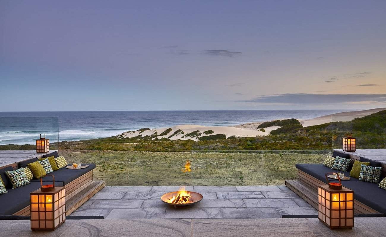 Feuerstelle der Morukuru Beach Lodge