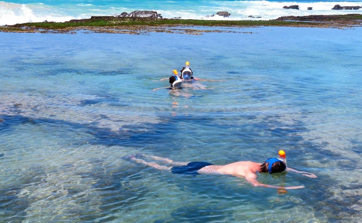 Schnorcheln in den Felsenpools von De Hoop