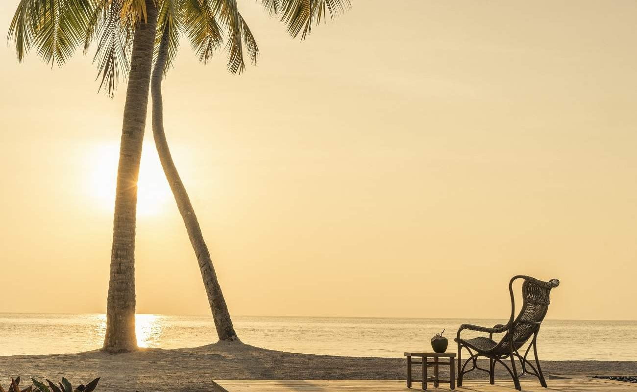 Tagesausklang auf Desroches Sundowner auf Desroches, Seychellen