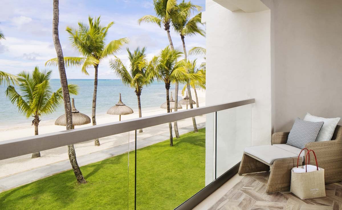 Blakon des Beachfront Zimmer im Le St. Geran