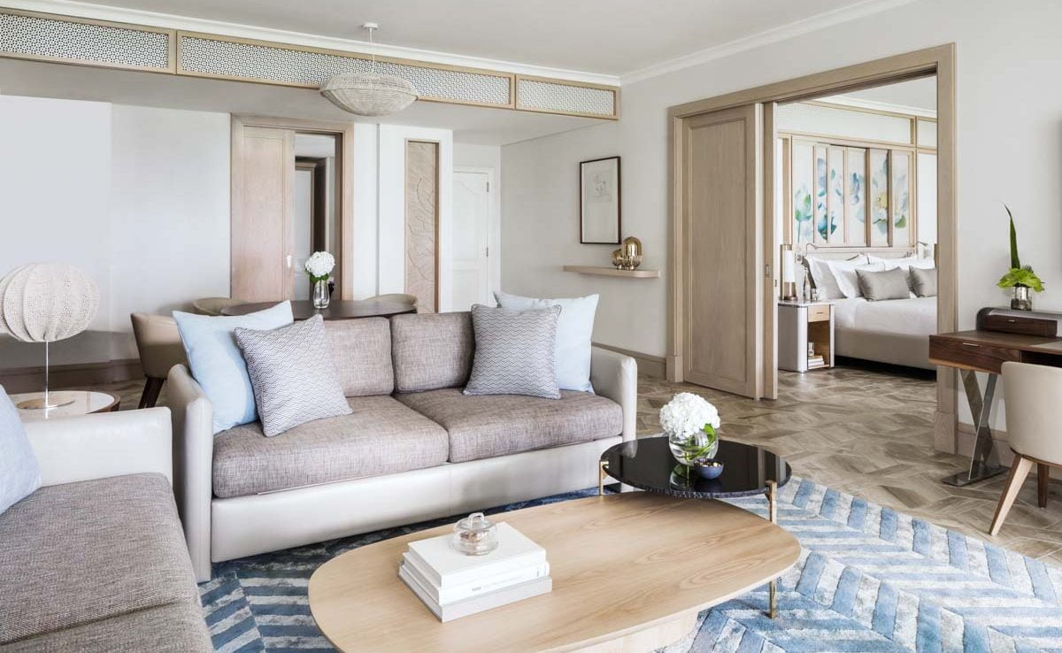 Wohnzimmer einer Ocean Suite