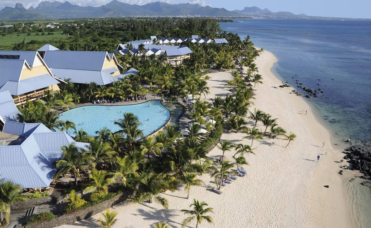 Luftaufnahme des Victoria Beachcomber Resort & Spa