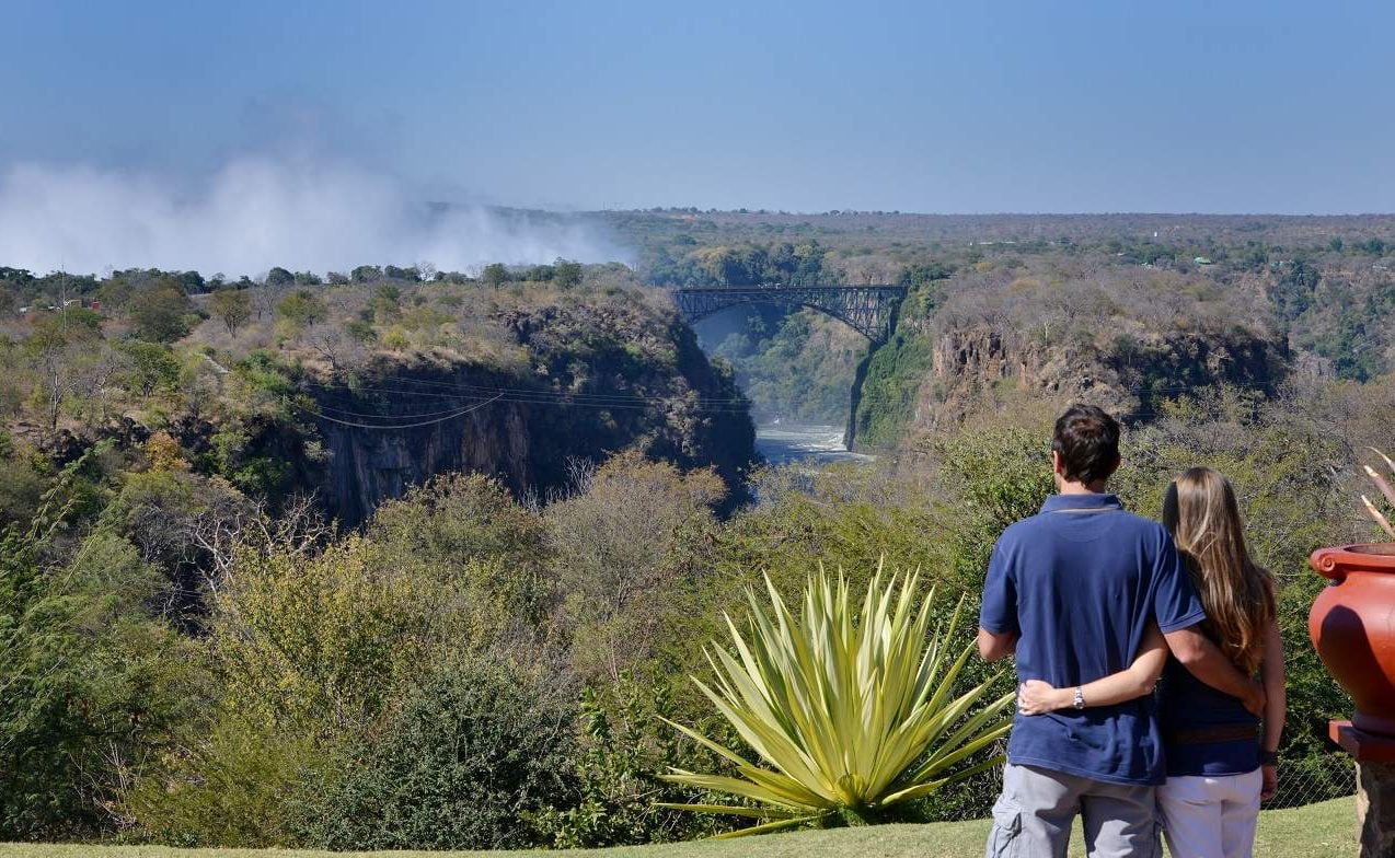 Blick auf die Vic Falls