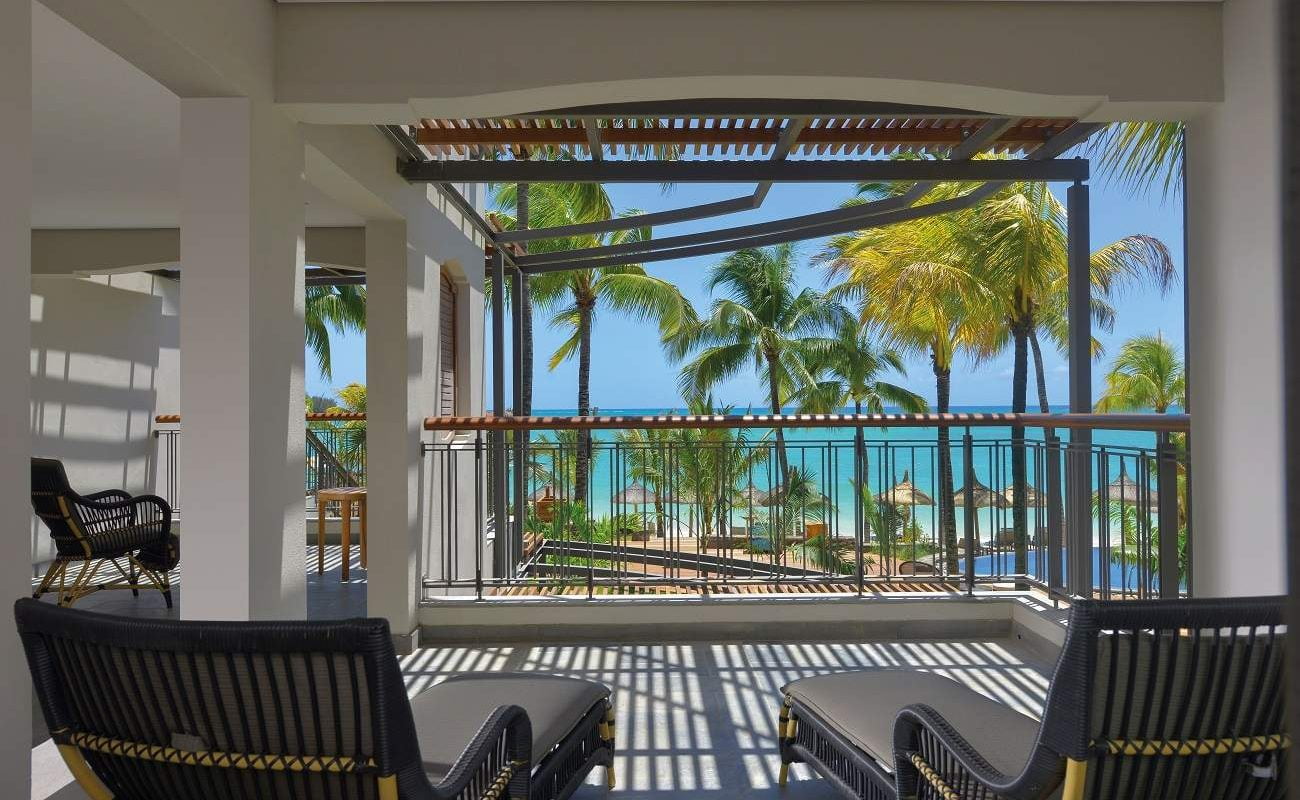 Balkon der Ocean Suite im Royal Palm Mauritius