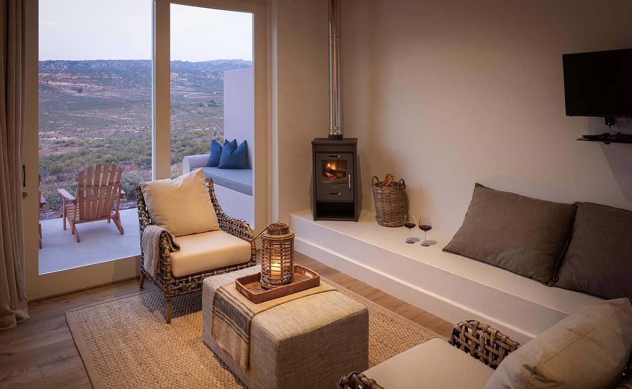 Lounge der Superior Family Suite der Cederberg Ridge Lodge