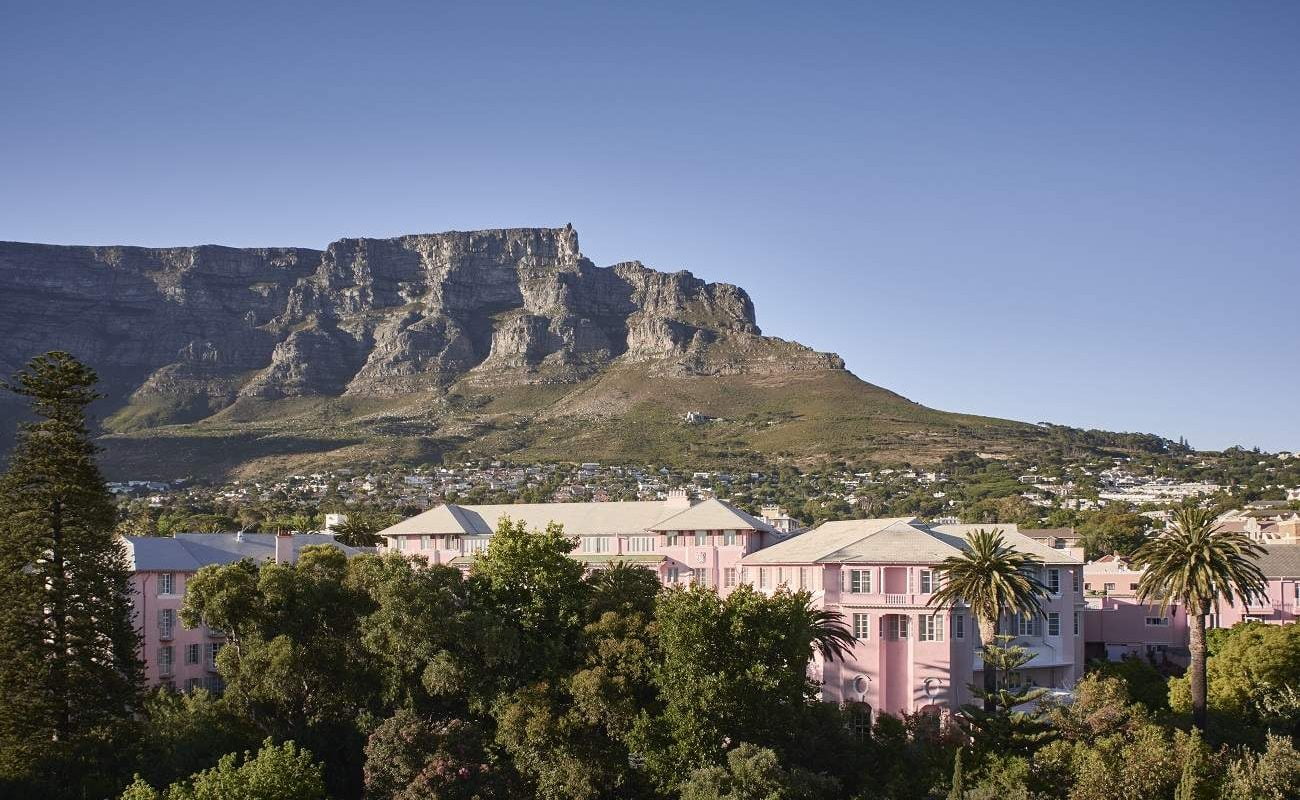 Blick von Mount Nelson auf den Tafelberg in Kapstadt