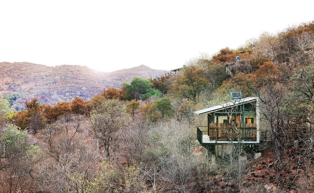 Die Zimmer der Luxuslodge in Pafuri, Krüger Nationalpark