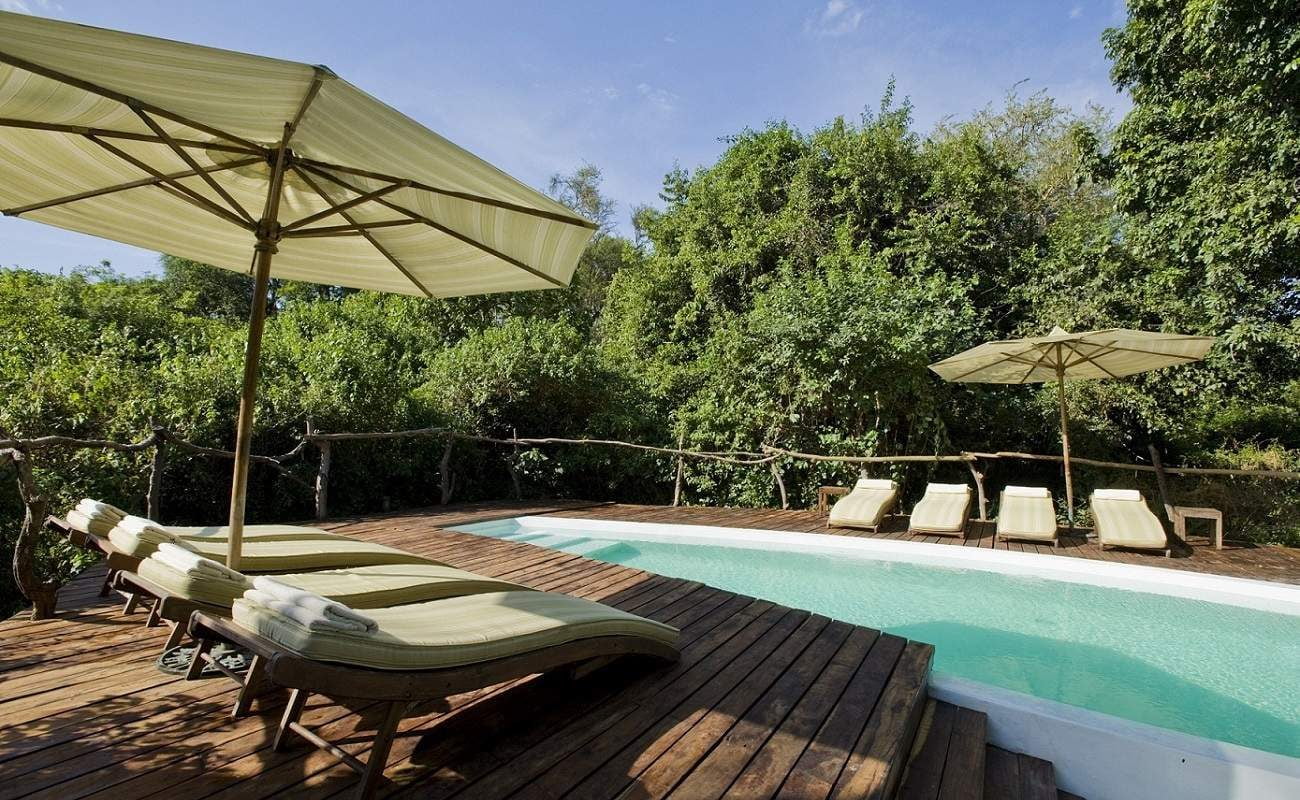 Für heiße Nachmittage im Lake Manyara - der Pool der Luxuslodge