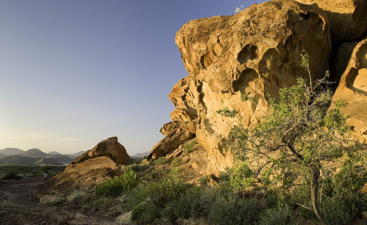 Bizarre Felsformationen im Damaraland