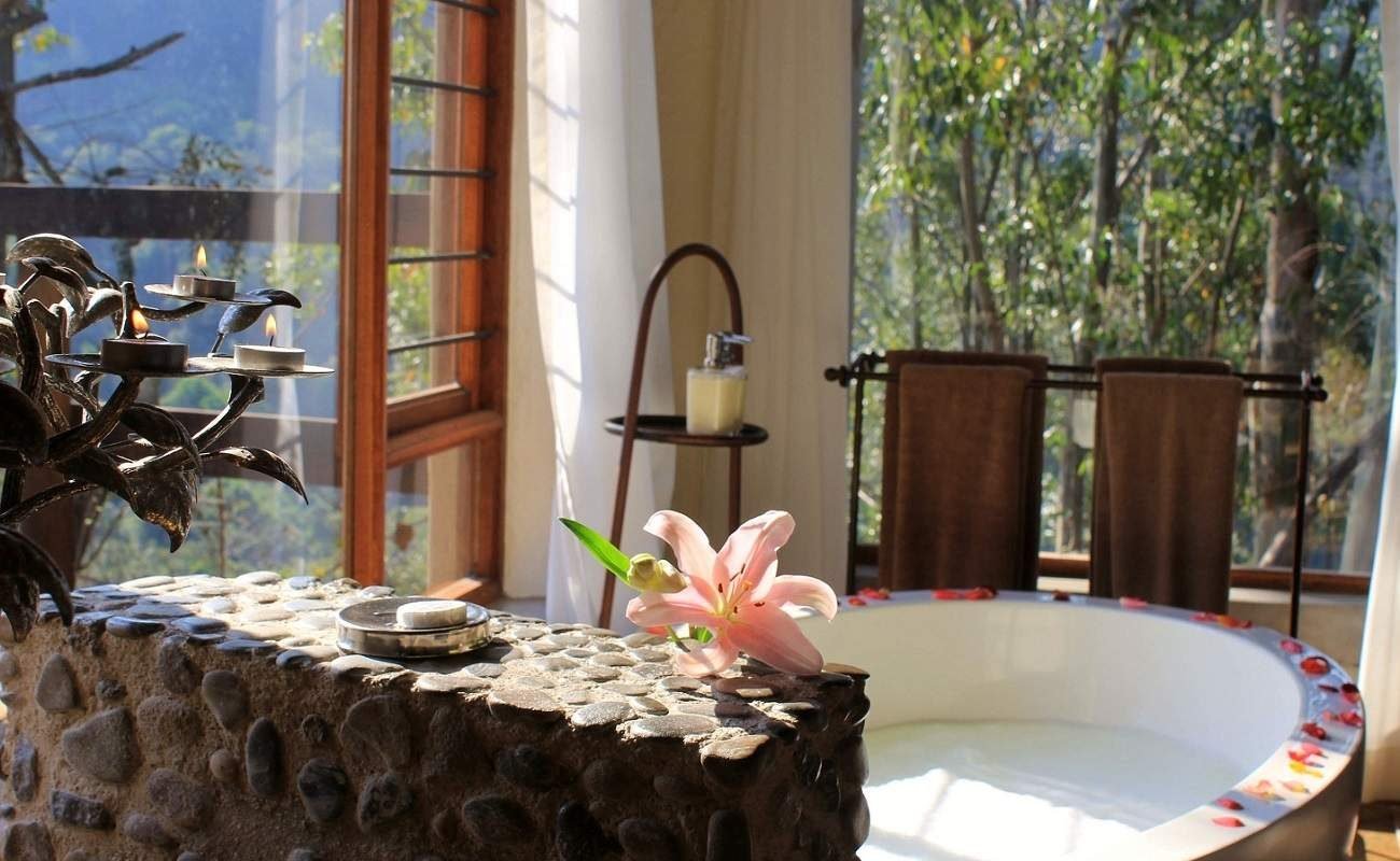 Tanamera Honeymoon Chalet Badezimmer Badezimmer des Honeymoon Chalet in TanaMera