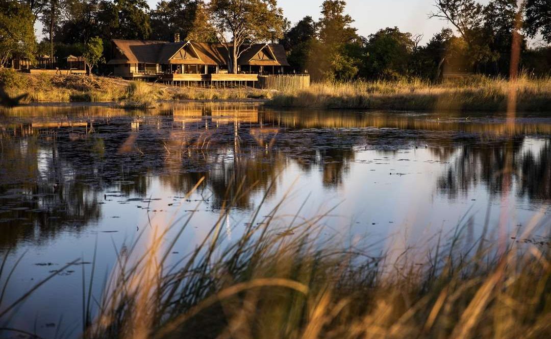 Gesamtansicht des Luxuscamps Kings Pool, Wilderness Safari Botswana
