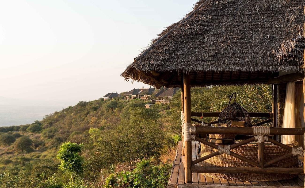 Suite der Luxuslodge am Lake Manyara