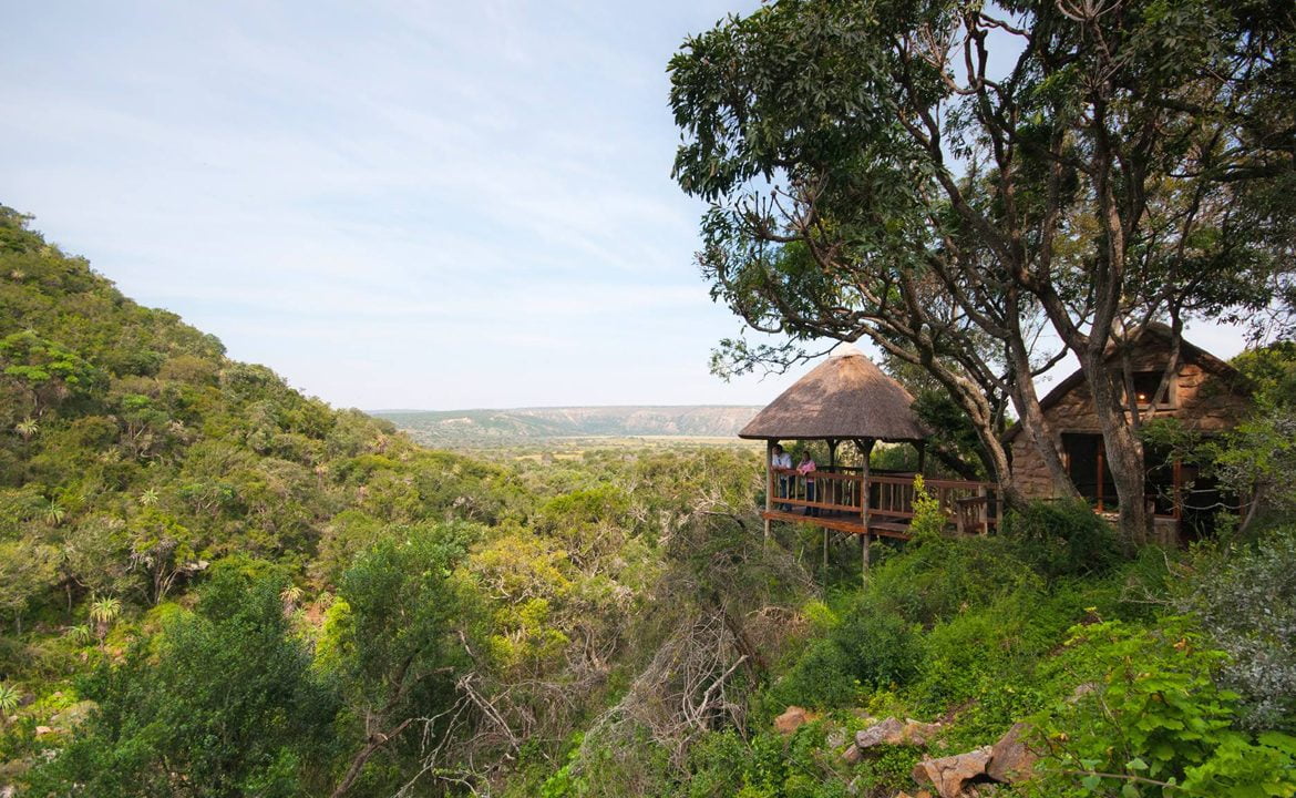 Herrliche Aussichten von Woodbury in Amakhala