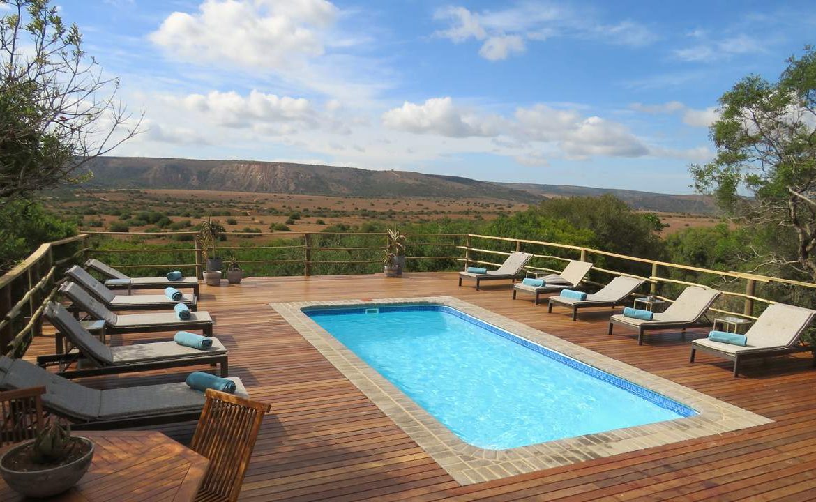 Der Pool der Woodbury Lodge