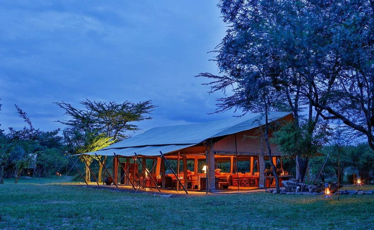 Messzelt von Olengoti in der Masai Mara