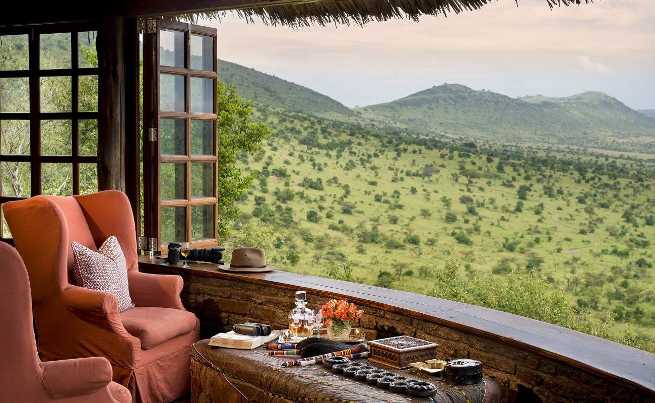 Ausblick von der Bar des Kleins Camp