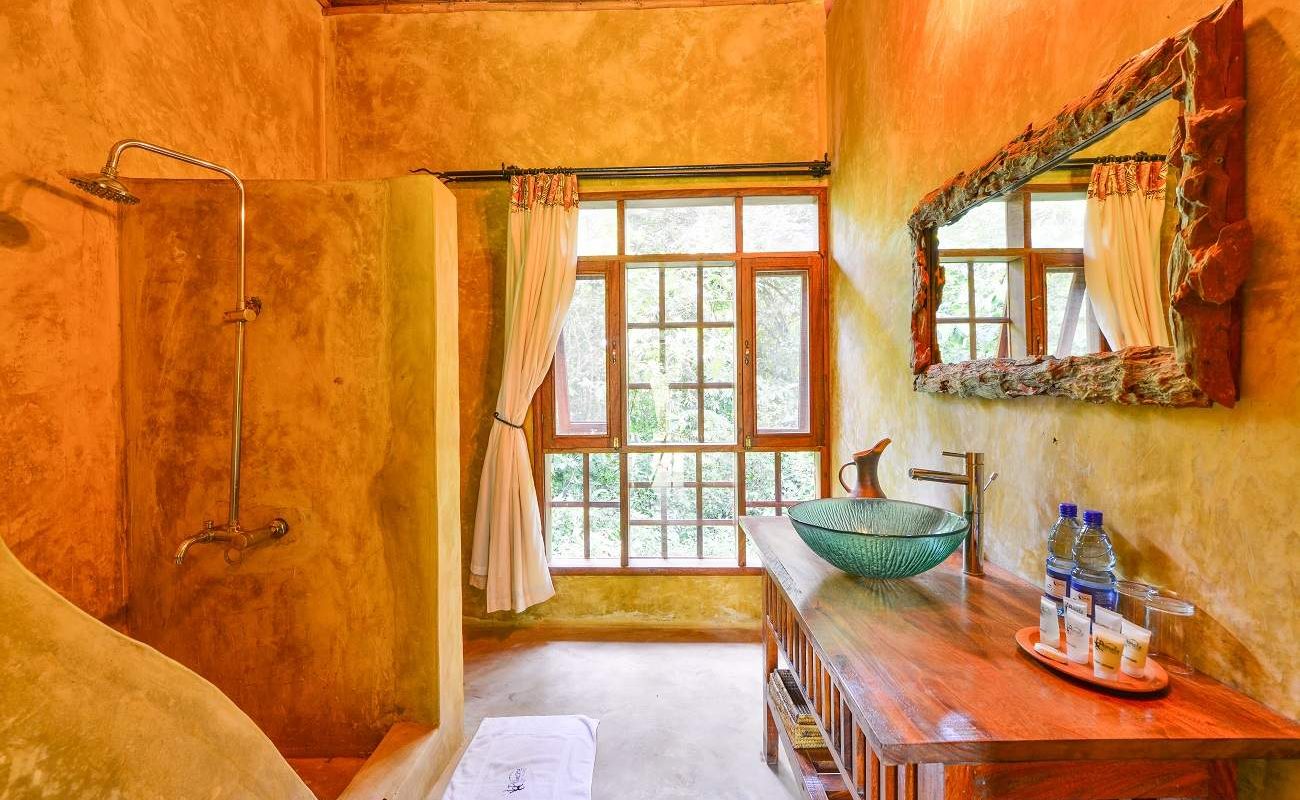 Badezimmer eines Luxury Chalets