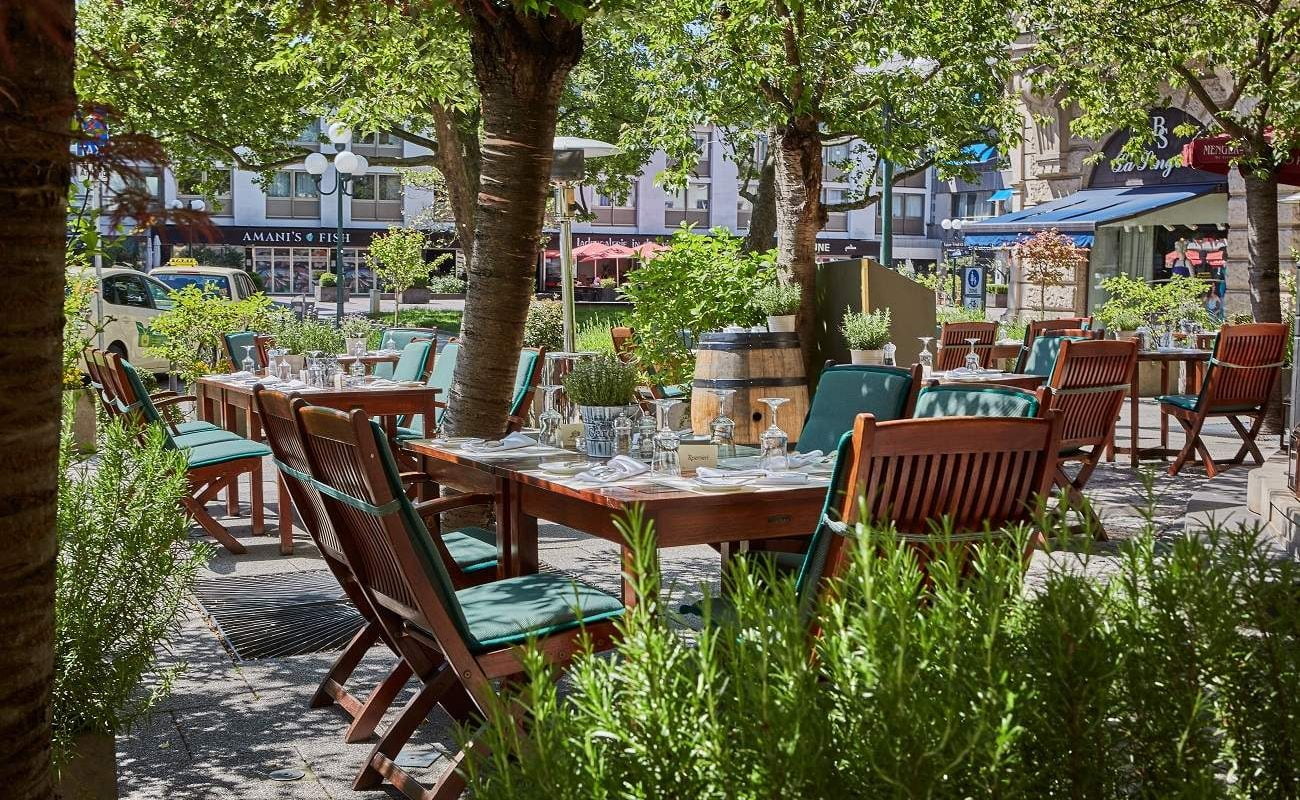 Terrasse des Bistro Ente im Nassauer Hof