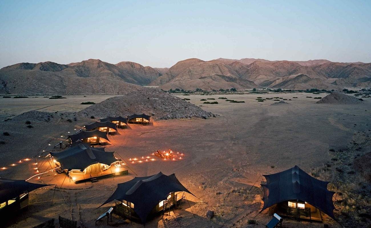 Hoanib Valley Camp - eine der Unterkünfte des exklusiven Flugsafari in Namibia