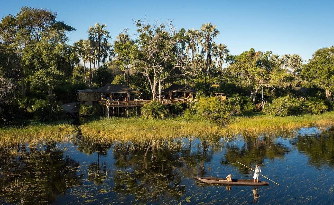 Mokoro Fahrt im Okavango Delta