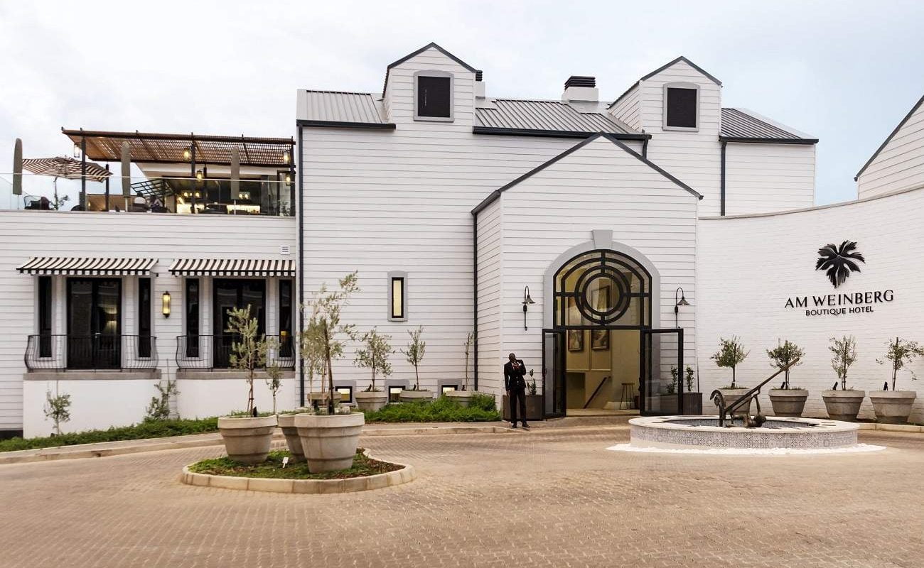 Eingang zum Am Weinberg Boutique Hotel