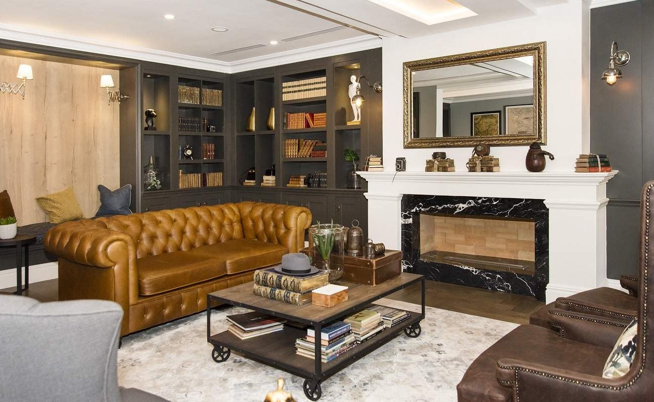 Library Lounge im Am Weinberg Boutique Hotel