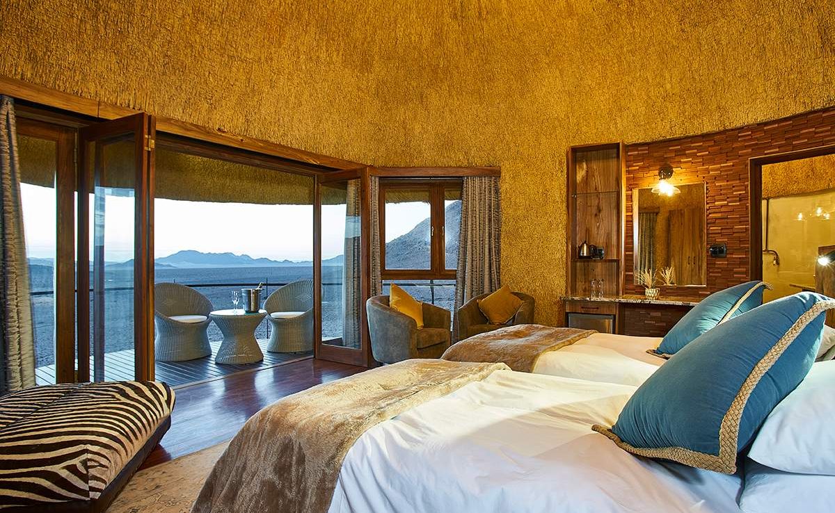 Schlafraum eines Chalets in der Desert Hills Lodge