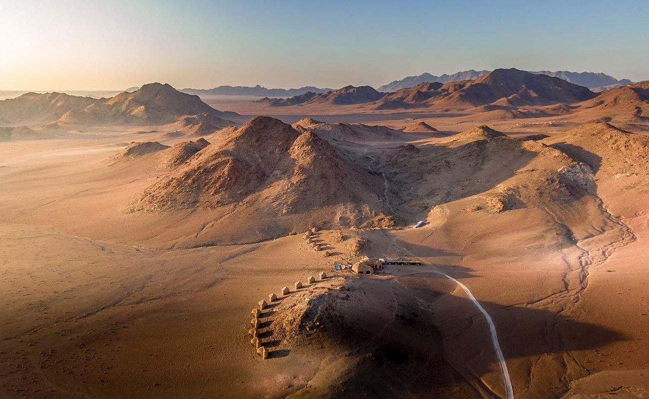 Luftaufnahme der Desert Hills Lodge