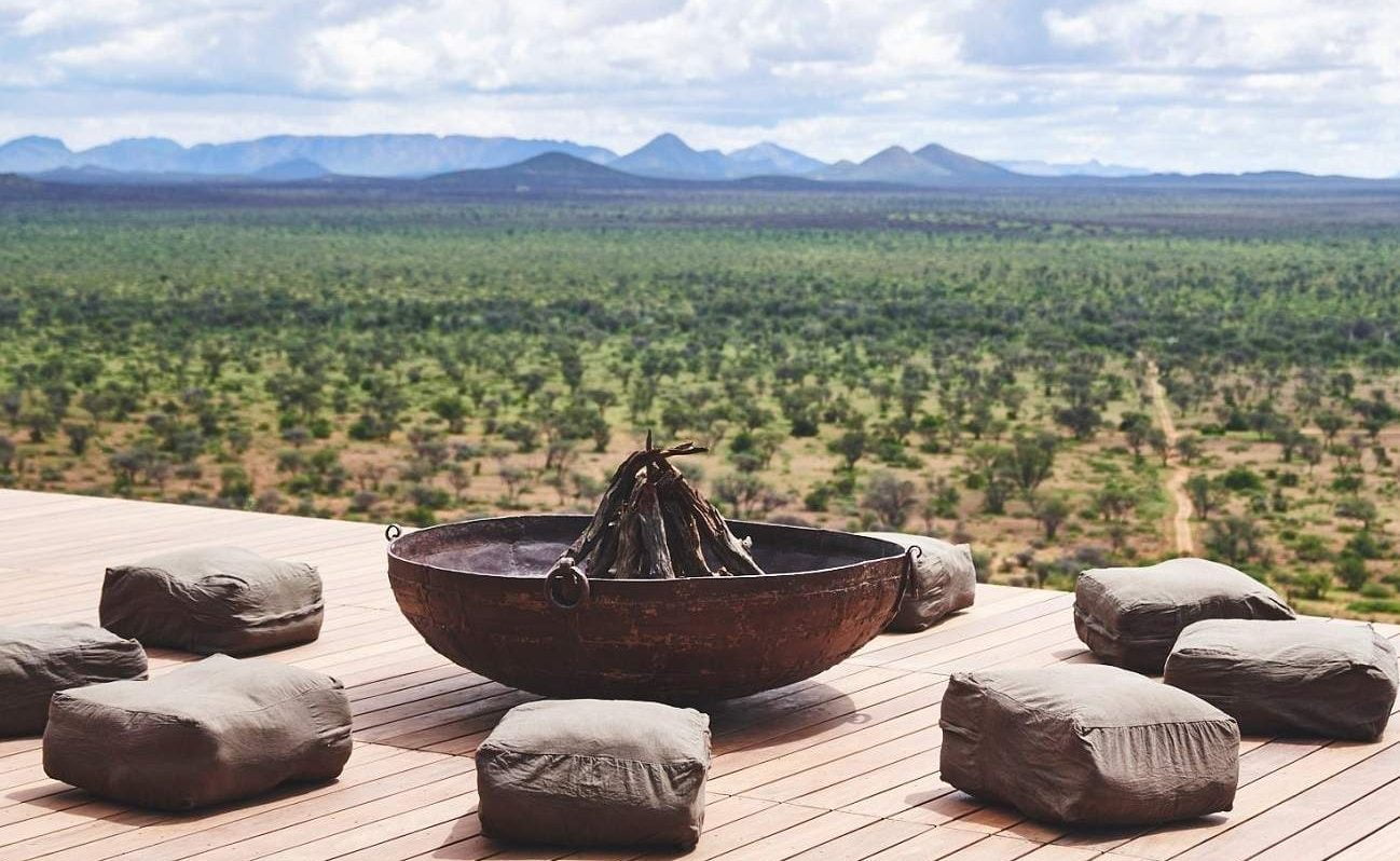 Boma auf der Veranda von Habitas