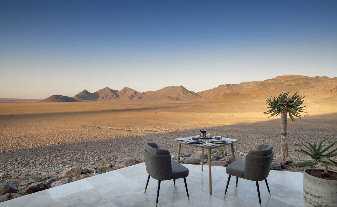 Frühstück in der Sossusvlei Desert Lodge