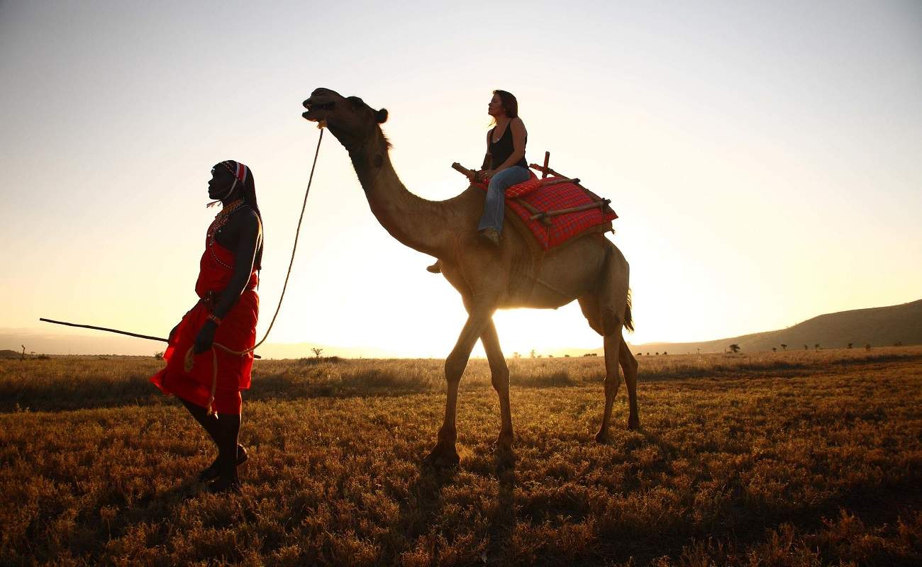 Kameltrekking in Lewa