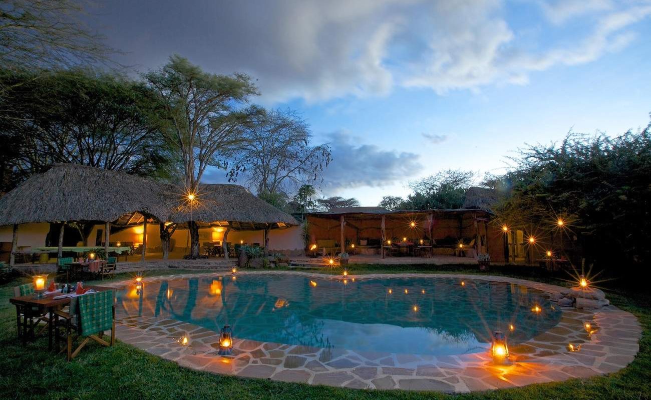 Abendstimmung im Lewa Safari Camp