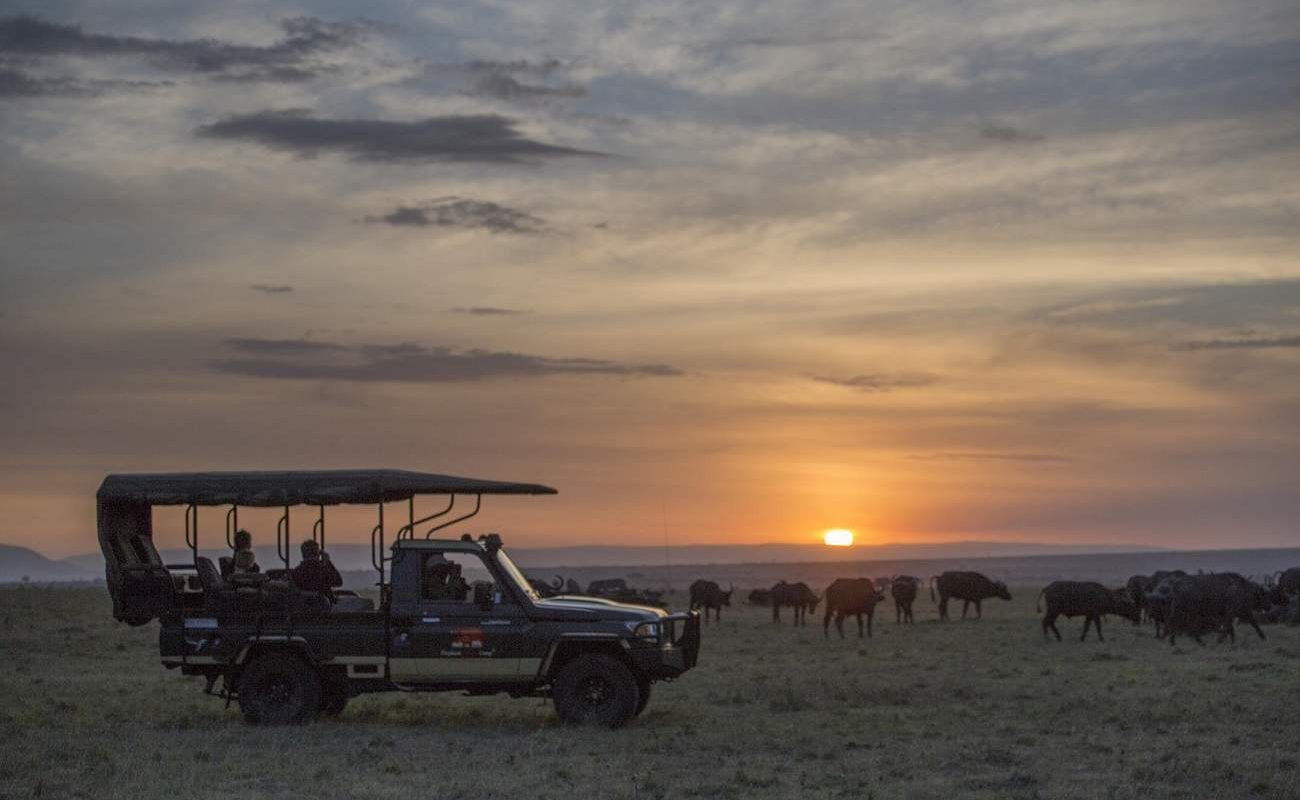 Sundowner in der Masai Mara