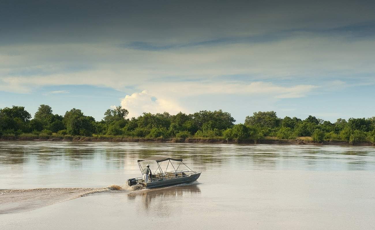 Bootsfahrt auf dem Luangwa River
