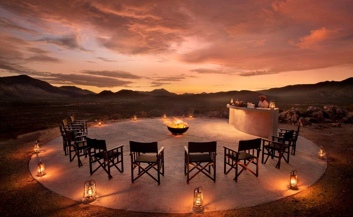 Boma der Epako Safari Lodge