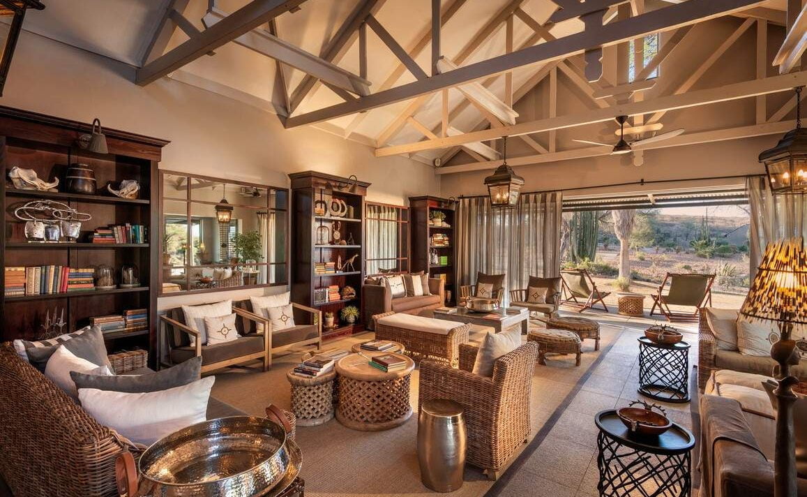 Lounge der Relais & Chateaux Lodge