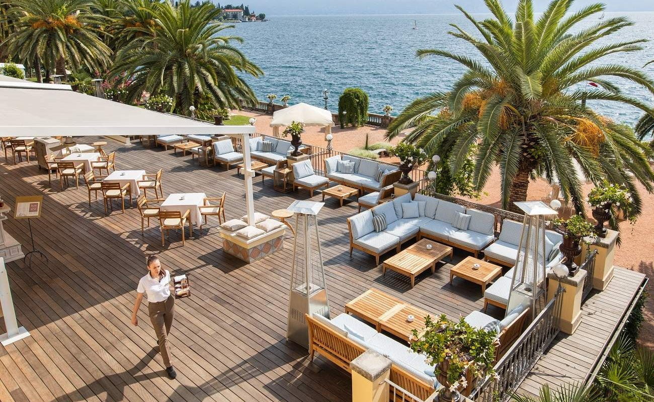 La Terrazza mit Blick auf den Gardasee