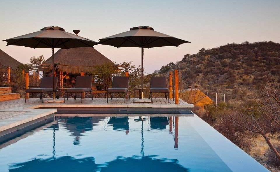 Der Pool des Dolomite Camps