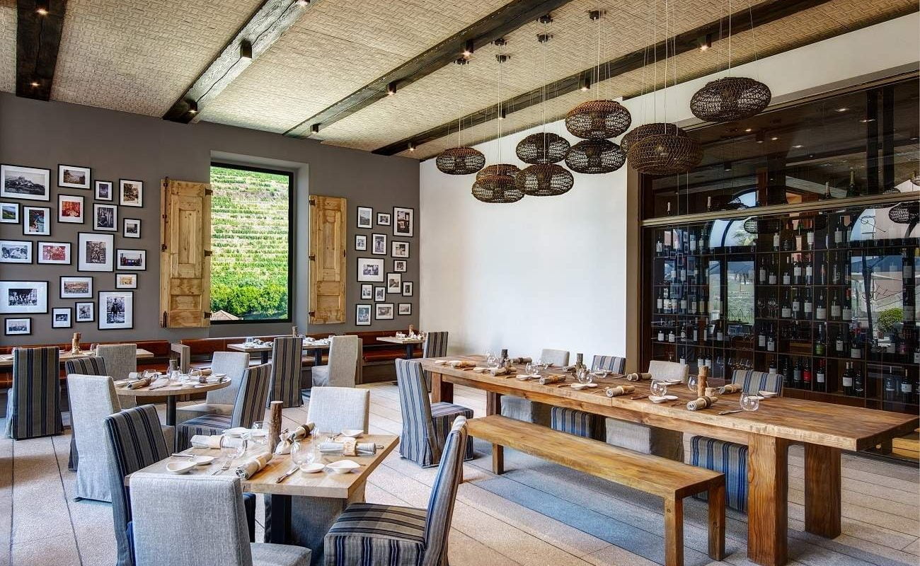 Restaurant Open Kitchen im Luxushotel am Douro Valley