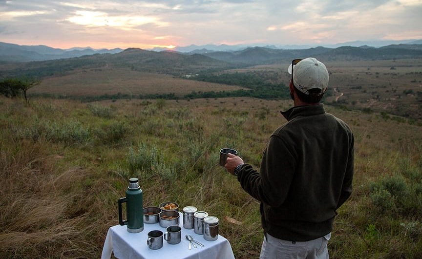 Sundowner im Nkomazi Tented Camp