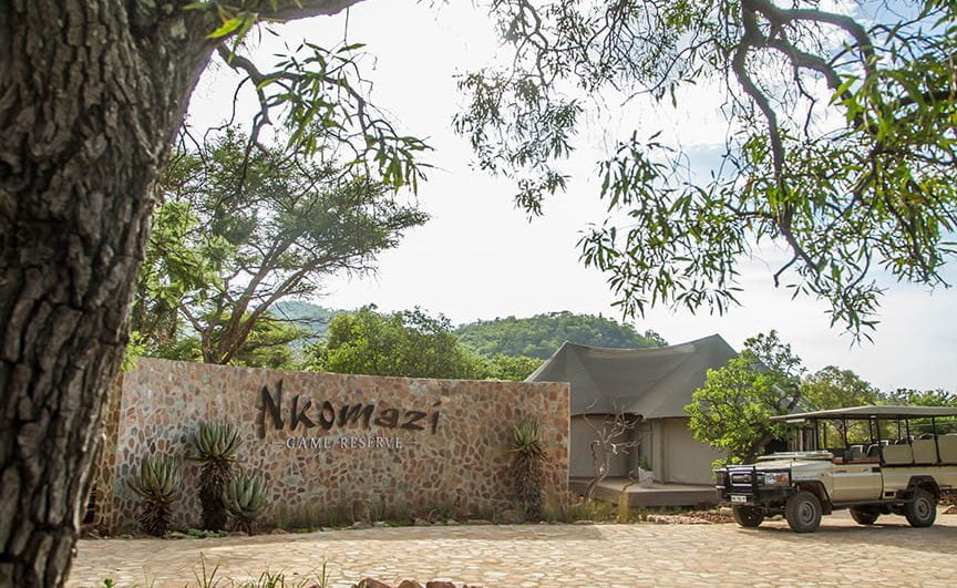 Eingang zum luxuriösen Nkomazi Game Reserve