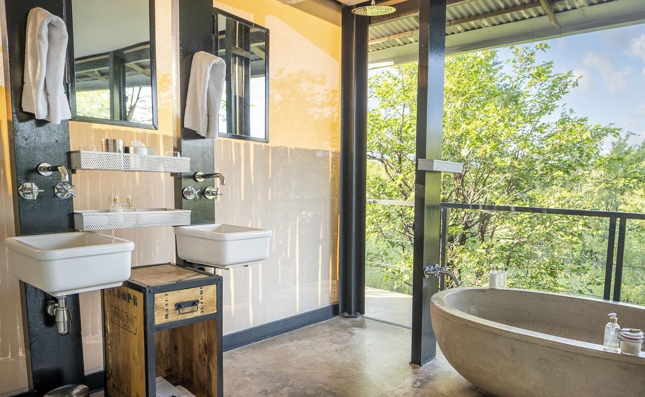 Badezimmer in The Outpost, Krüger Nationalpark