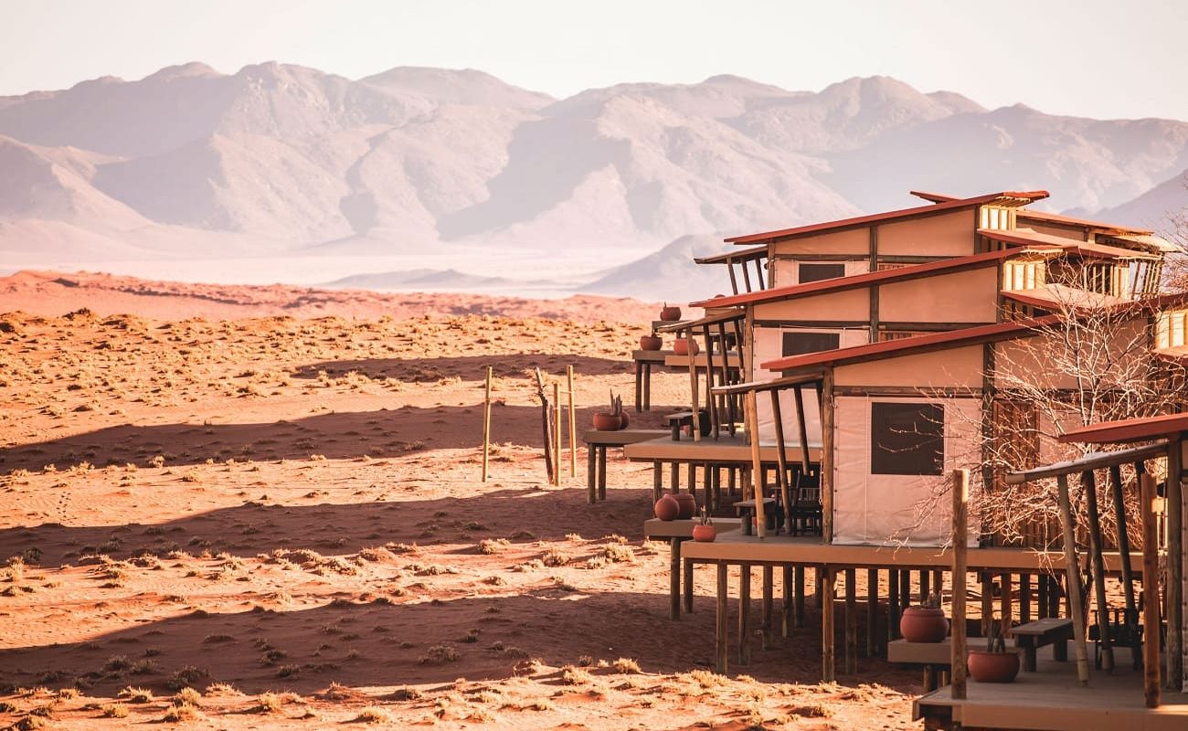 Zeltsuiten der Wolwedans Desert Lodge