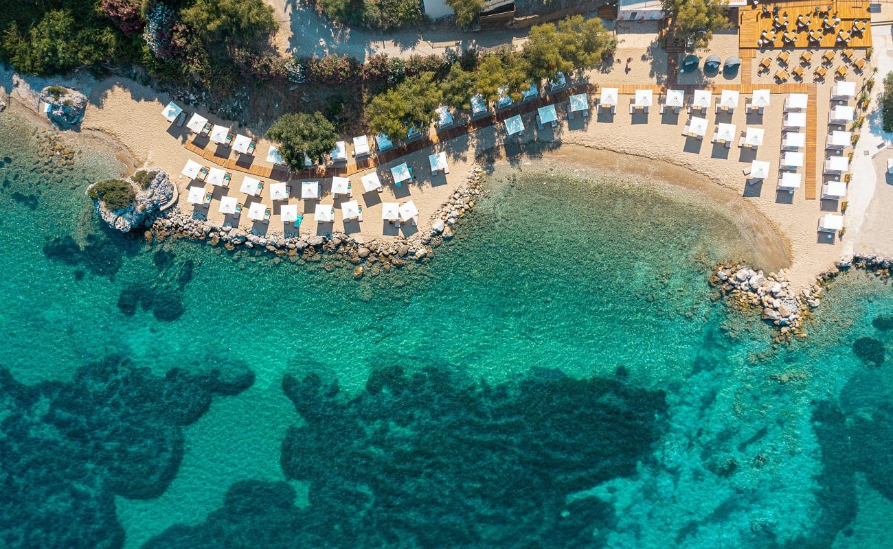 Der Privatstrand des Angsana Corfu
