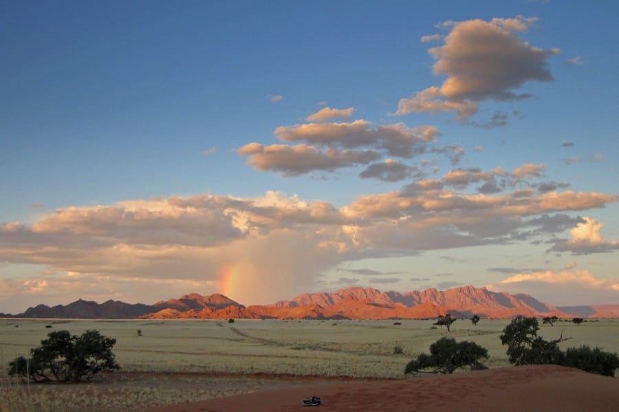 Nebensaison Namibia Regenbogen Namib