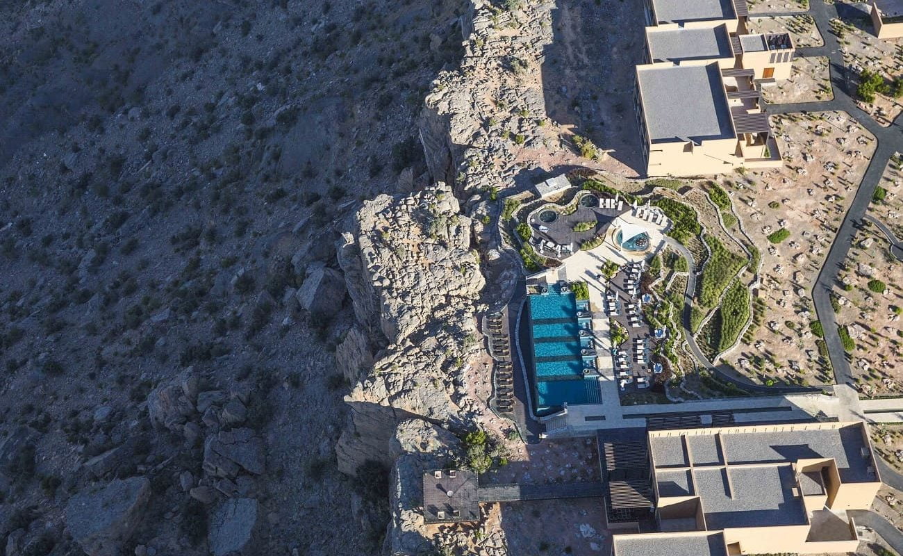 Anantara Jebel Akhdar aus der Luft