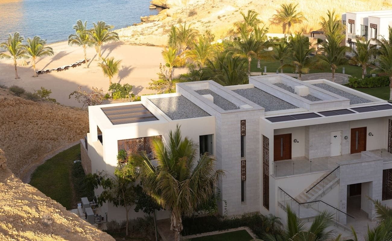 Villen und Privatstrand im Jumeirah Muscat Bay