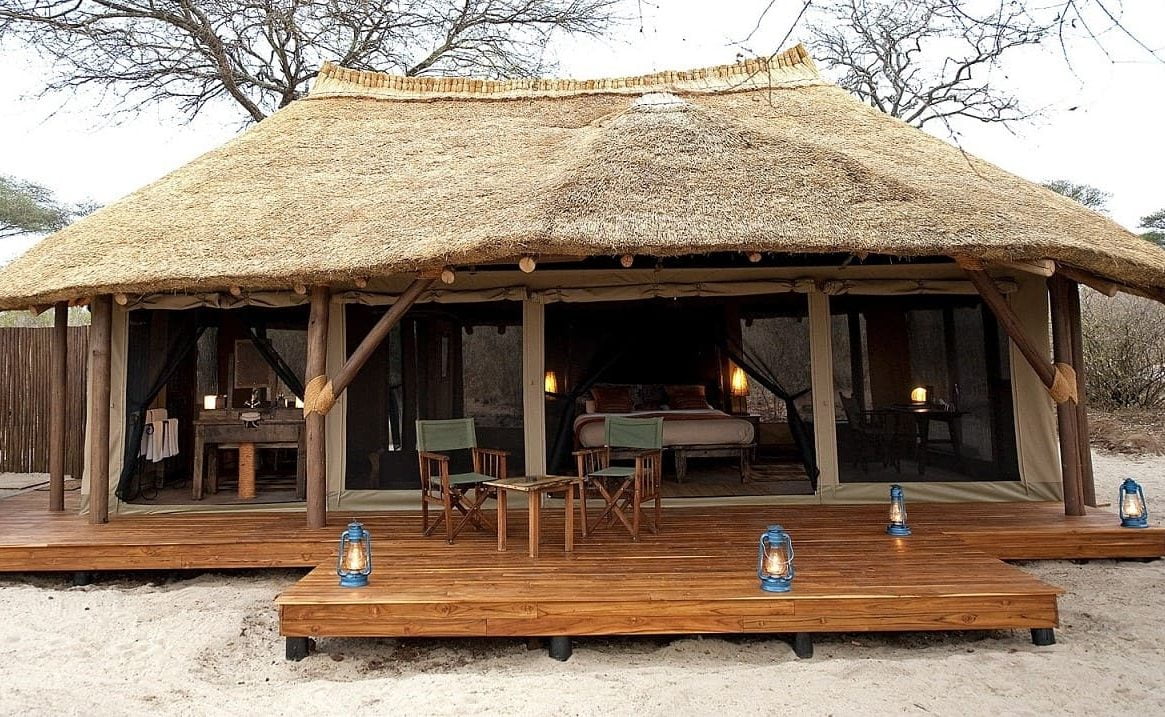 Zelt im Luxuscamp Olivers